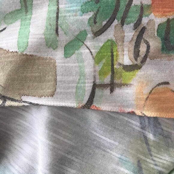 Chico's Beach Scene Blouse Top - Picture 9 of 12